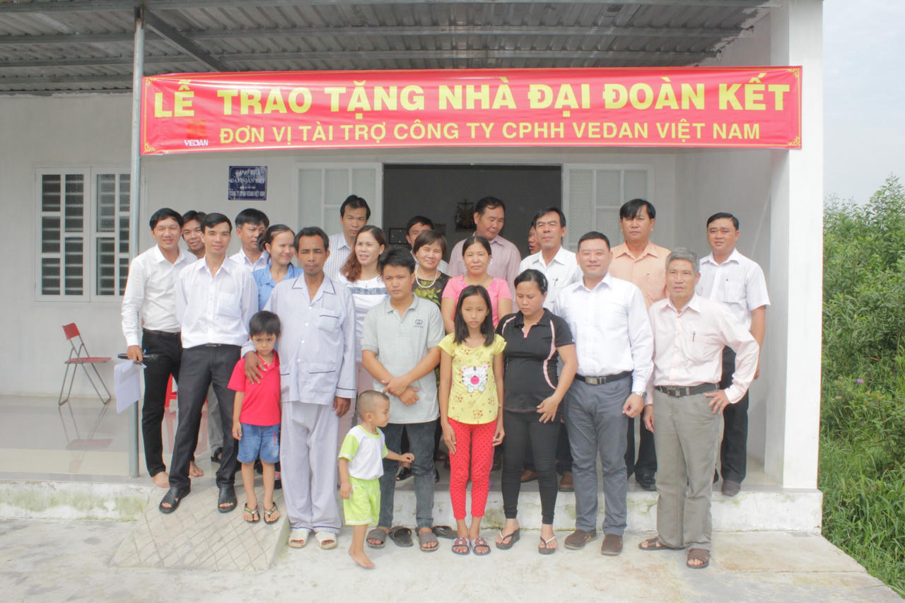 Vedan Việt Nam trao tặng 3 căn nhà đại đoàn kết cho hộ nghèo ở Đồng Nai