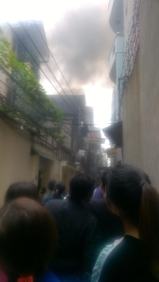 Cháy tại nhà trọ sinh viên ở Cổ Nhuế, Hà Nội