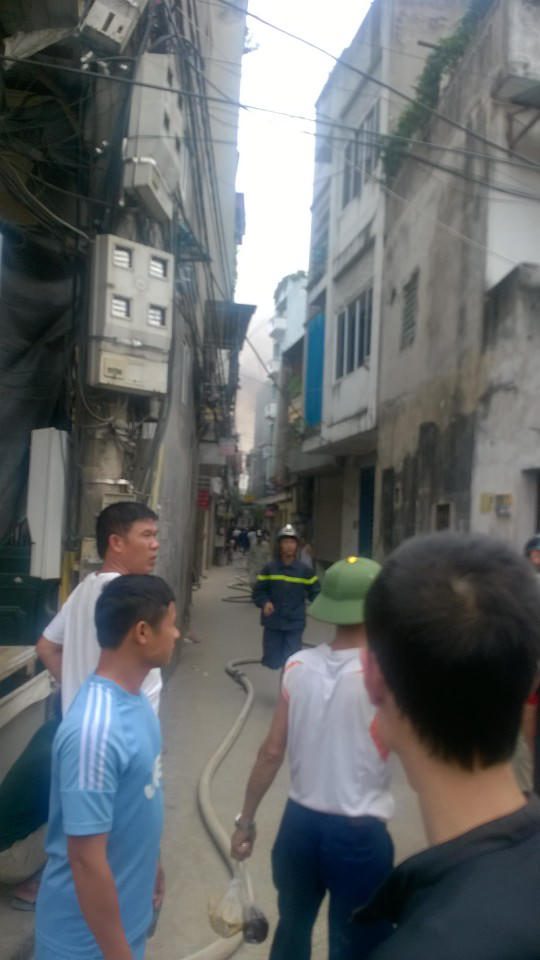 Cháy tại nhà trọ sinh viên ở Cổ Nhuế, Hà Nội