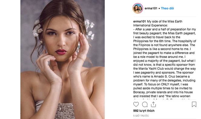 Hàng loạt thí sinh “Hoa hậu Trái đất” 2018 bị nhà tài trợ gạ tình?