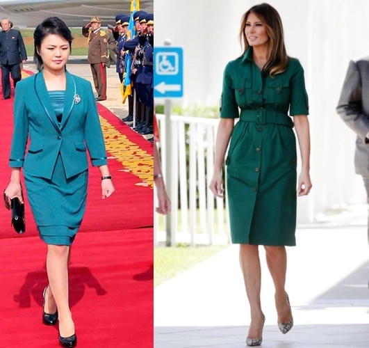 Phong cách thời trang đối lập của hai đệ nhất phu nhân Mỹ - Triều