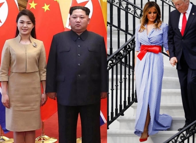 Phong cách thời trang đối lập của hai đệ nhất phu nhân Mỹ - Triều