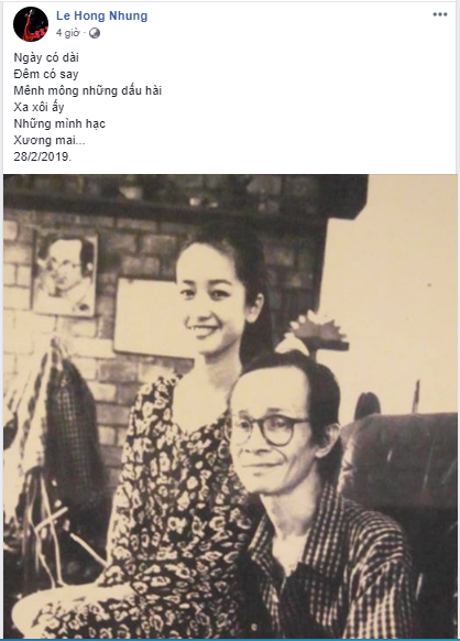 Hồng Nhung khoe ảnh tuổi đôi mươi bên Trịnh Công Sơn 