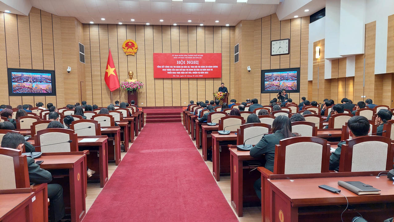 Thi hành án dân sự Hà Nội: Tăng cường lãnh đạo, chỉ đạo sâu sát, quyết liệt, hướng về cơ sở 