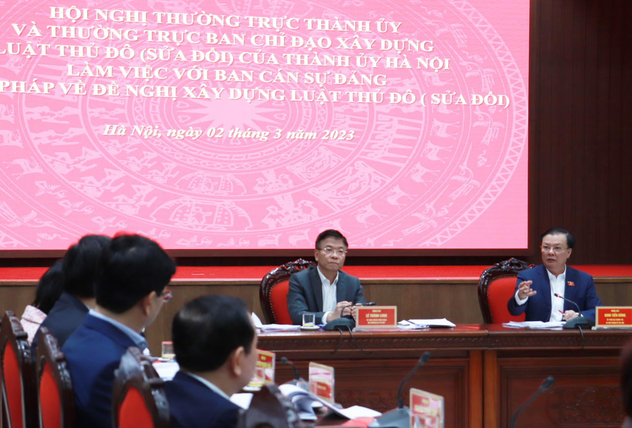 Tiếp tục phối hợp hoàn thiện hồ sơ đề nghị xây dựng Luật Thủ đô (sửa đổi) 