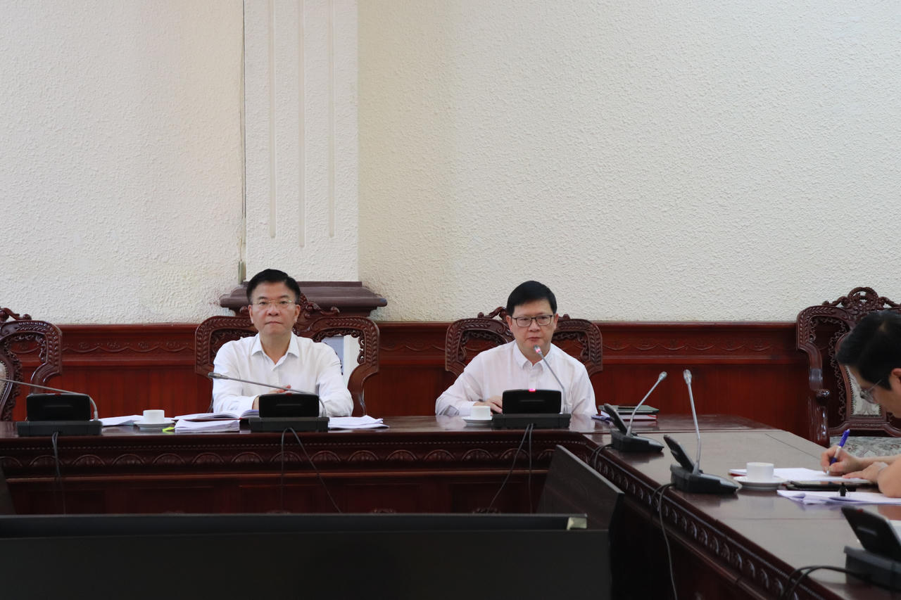 Lãnh đạo Bộ Tư pháp làm việc về kết quả thu hồi tài sản trong các vụ án hình sự về tham nhũng, kinh tế