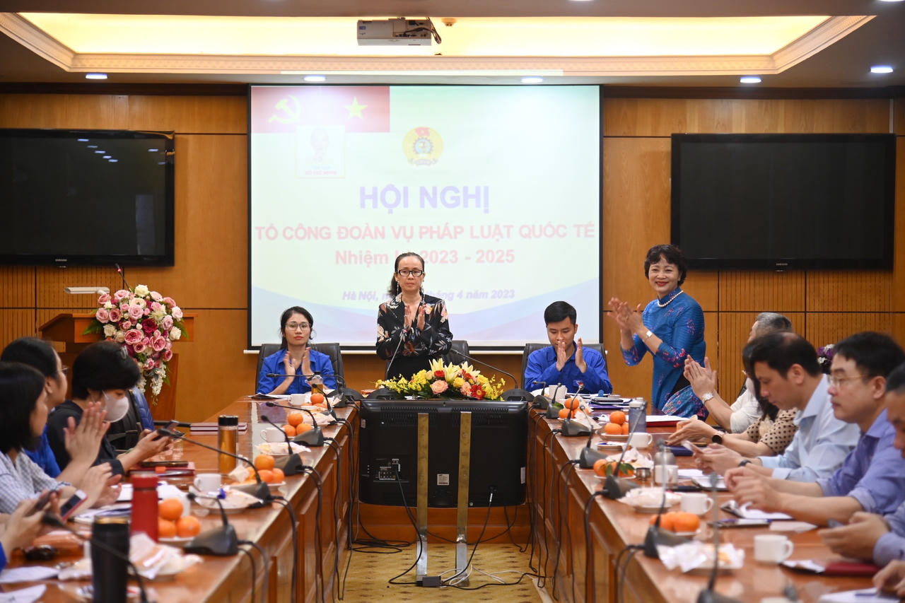 Hội nghị Tổ Công đoàn Vụ Pháp luật quốc tế nhiệm kỳ 2023-2025 