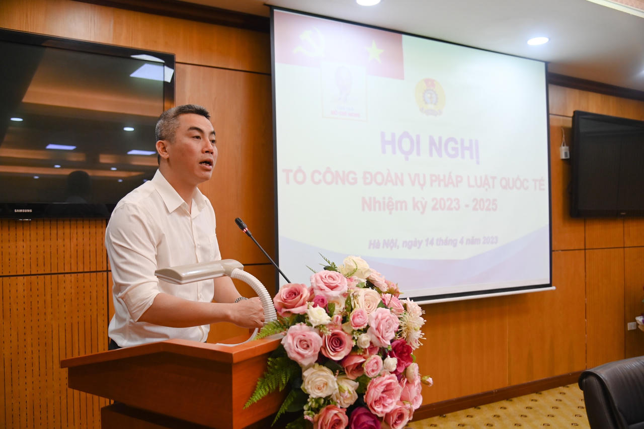 Hội nghị Tổ Công đoàn Vụ Pháp luật quốc tế nhiệm kỳ 2023-2025 