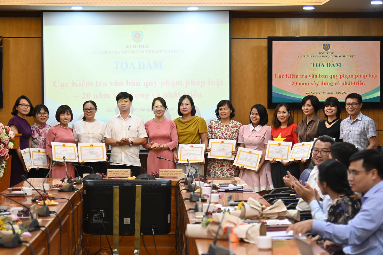 Cục Kiểm tra văn bản quy phạm pháp luật – 20 năm xây dựng và phát triển