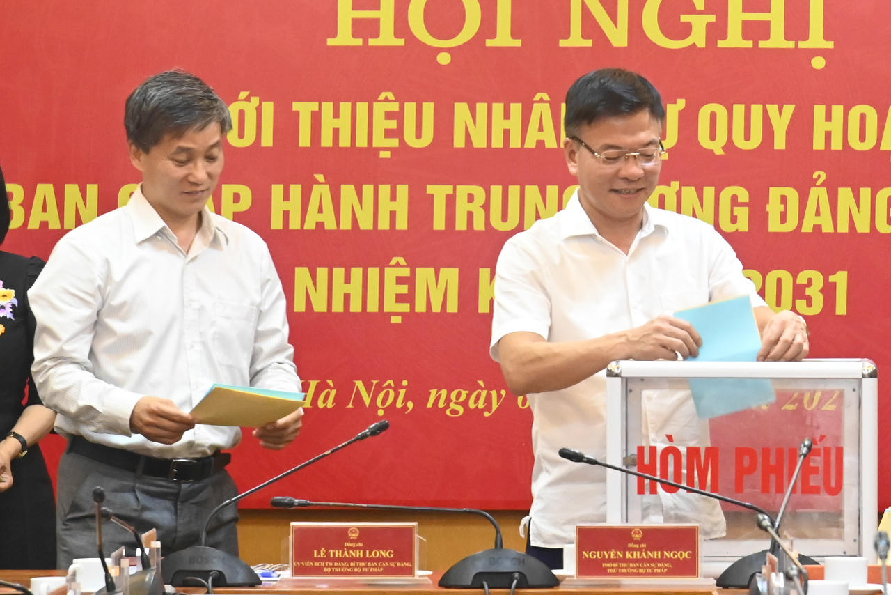 Bộ Tư pháp giới thiệu nhân sự quy hoạch Ban Chấp hành Trung ương Đảng khóa XIV nhiệm kỳ 2026-2031 