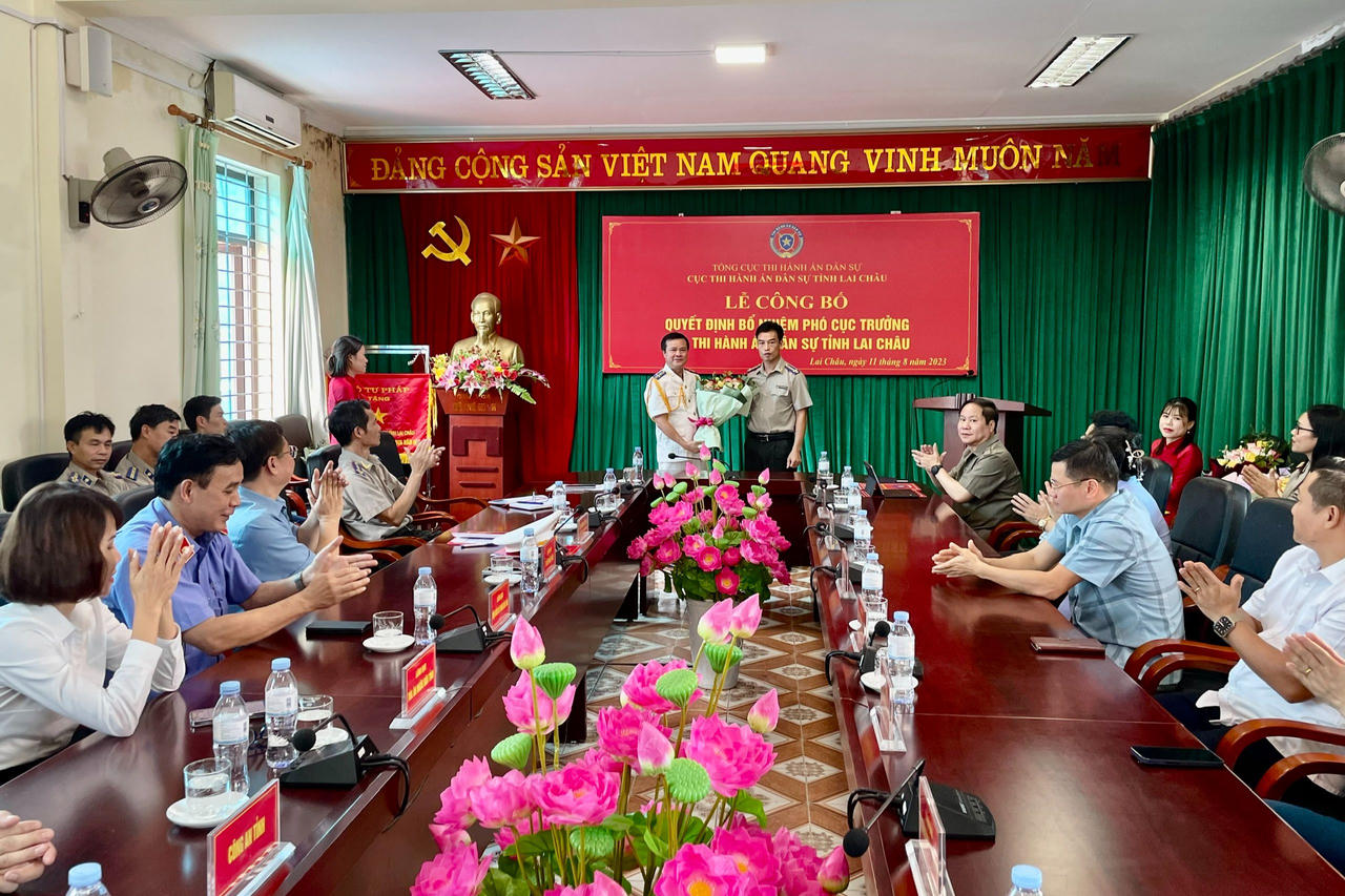 Bổ nhiệm Phó Cục trưởng Cục THADS tỉnh Lai Châu
