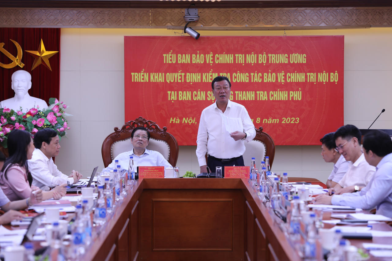 Kiểm tra công tác bảo vệ chính trị nội bộ tại Thanh tra Chính phủ 