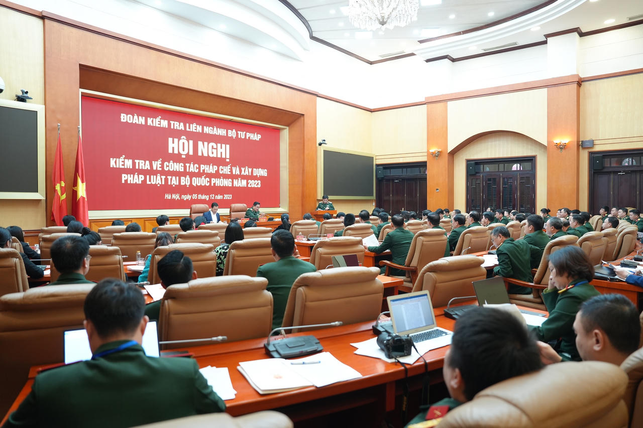 Bộ Quốc phòng: Triển khai toàn diện, hiệu quả các mặt công tác pháp chế 