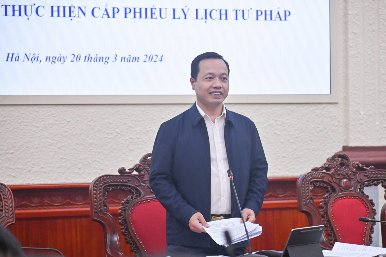 Thí điểm giao Phòng Tư pháp thực hiện cấp Phiếu Lý lịch tư pháp