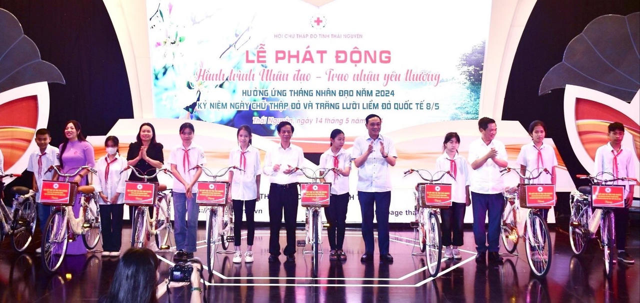 Thái Nguyên: Lễ phát động “Hành trình nhân đạo - Trao nhận yêu thương”