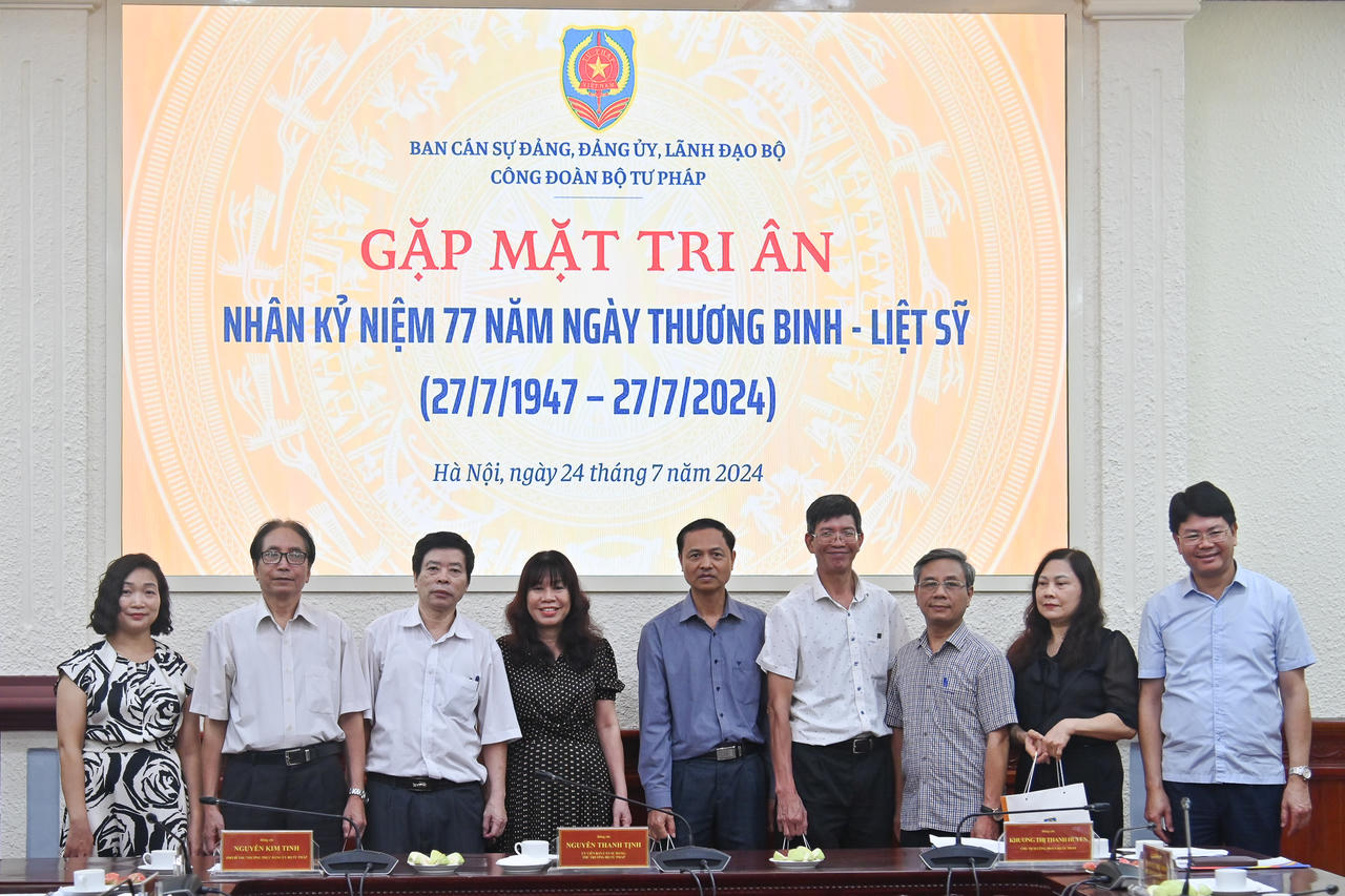 Bộ Tư pháp gặp mặt tri ân nhân kỷ niệm 77 năm Ngày Thương binh – Liệt sỹ