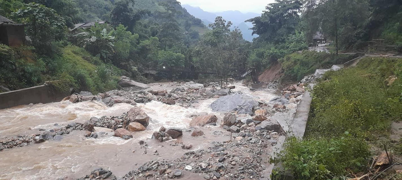 2 người chết, 5 người mất tích do mưa lũ ở Lào Cai