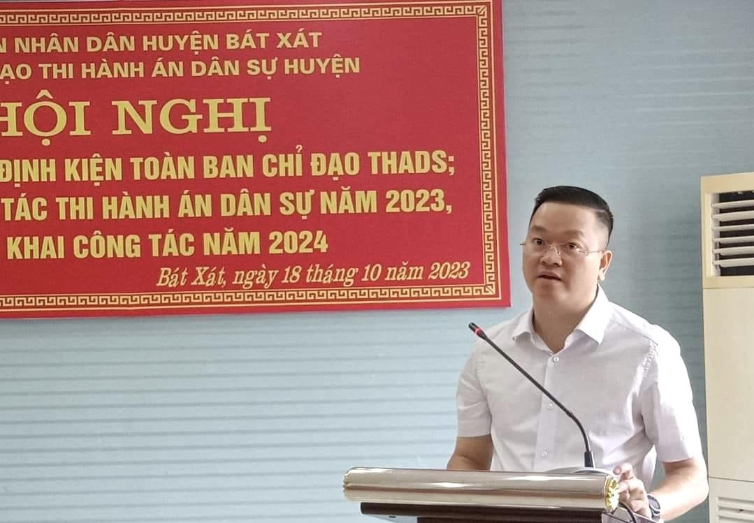 Bát Xát (Lào Cai): Triển khai công tác thi hành án dân sự năm 2024