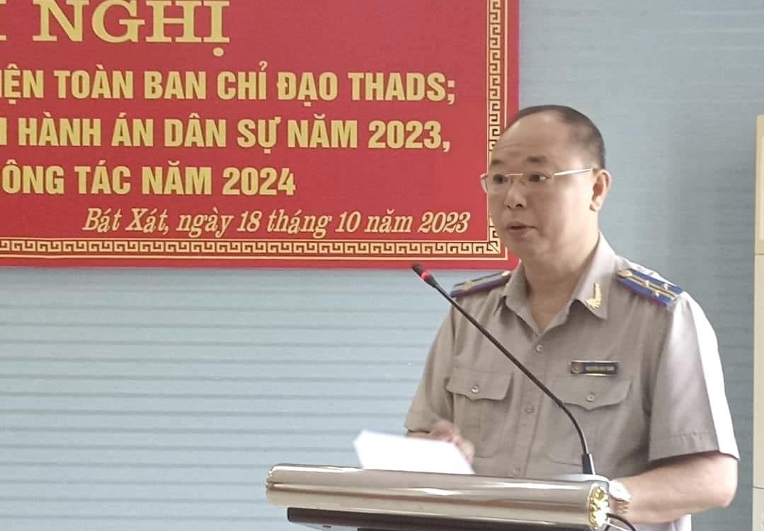 Bát Xát (Lào Cai): Triển khai công tác thi hành án dân sự năm 2024