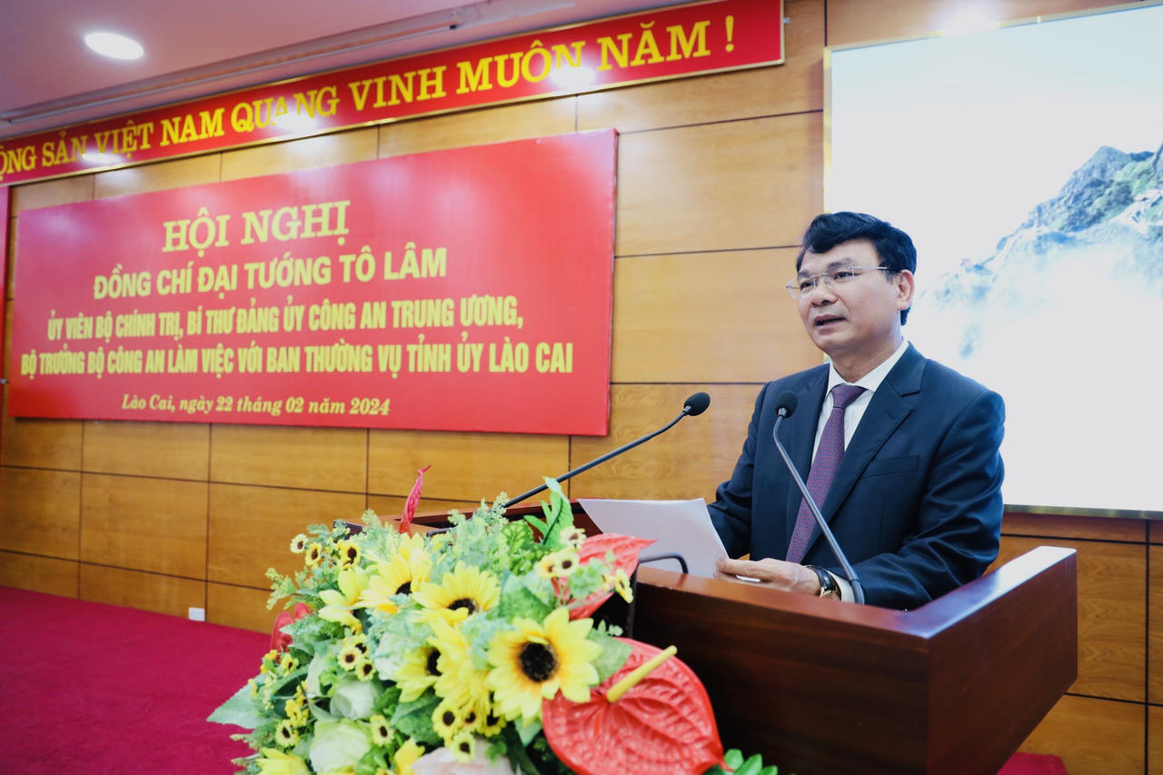 Đại tướng Tô Lâm, Bộ trưởng Bộ Công an thăm và làm việc tại tỉnh Lào Cai