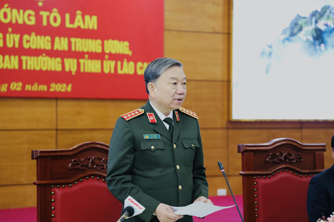 Đại tướng Tô Lâm, Bộ trưởng Bộ Công an thăm và làm việc tại tỉnh Lào Cai