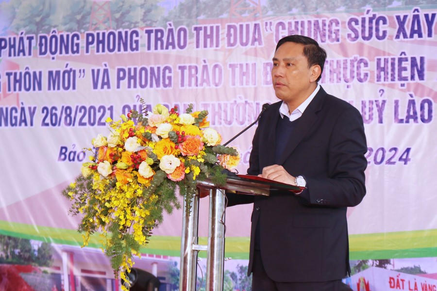 Lào Cai phát động phong trào thi đua 'Chung sức xây dựng nông thôn mới'