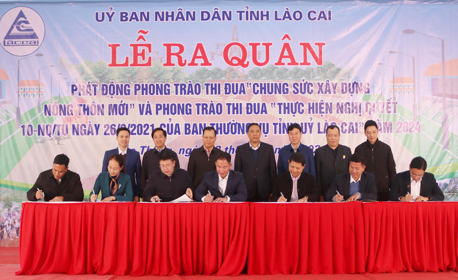 Lào Cai phát động phong trào thi đua 'Chung sức xây dựng nông thôn mới'