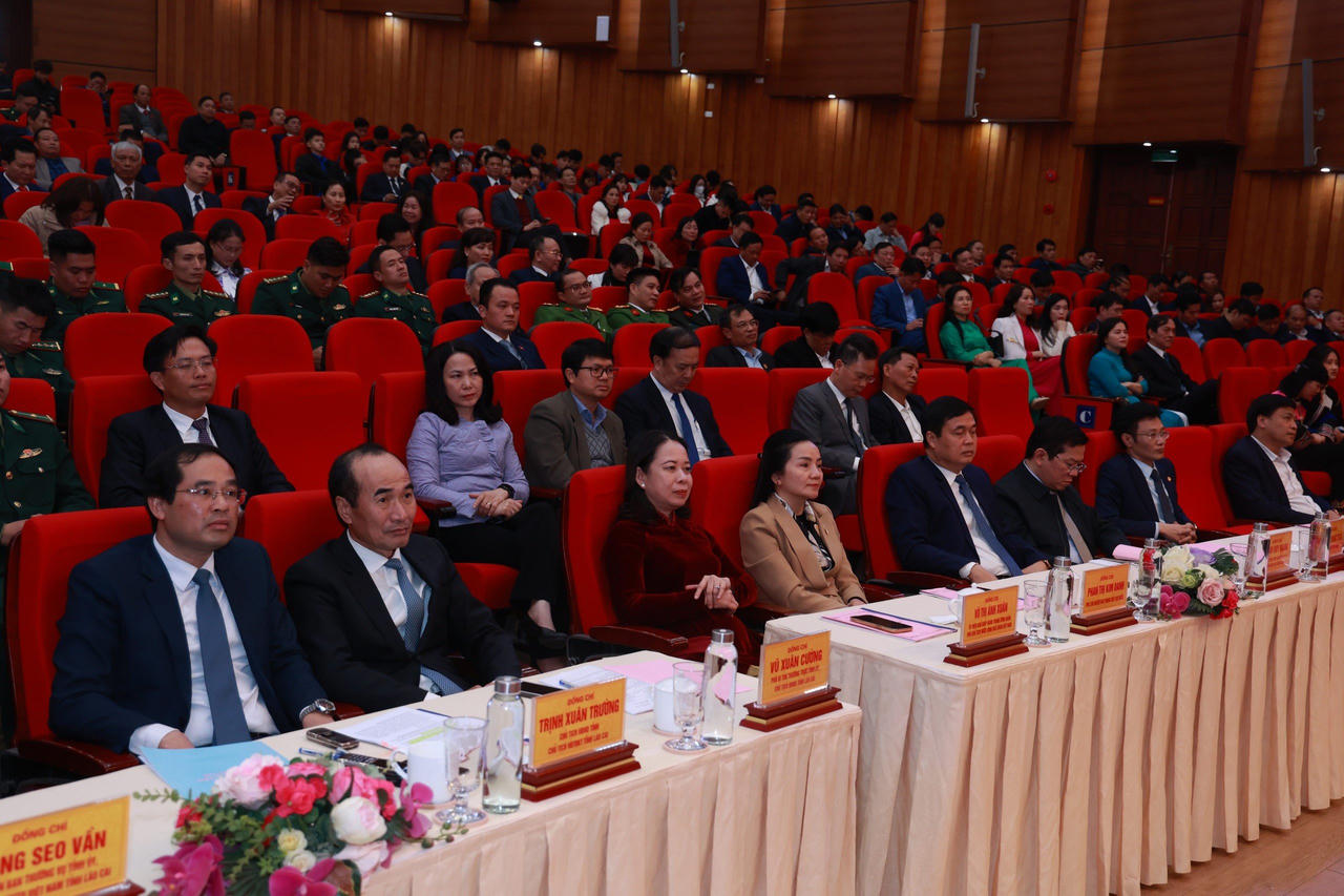 Phó Chủ tịch nước Võ Thị Ánh Xuân dự Hội nghị triển khai công tác thi đua khen thưởng tại Lào Cai