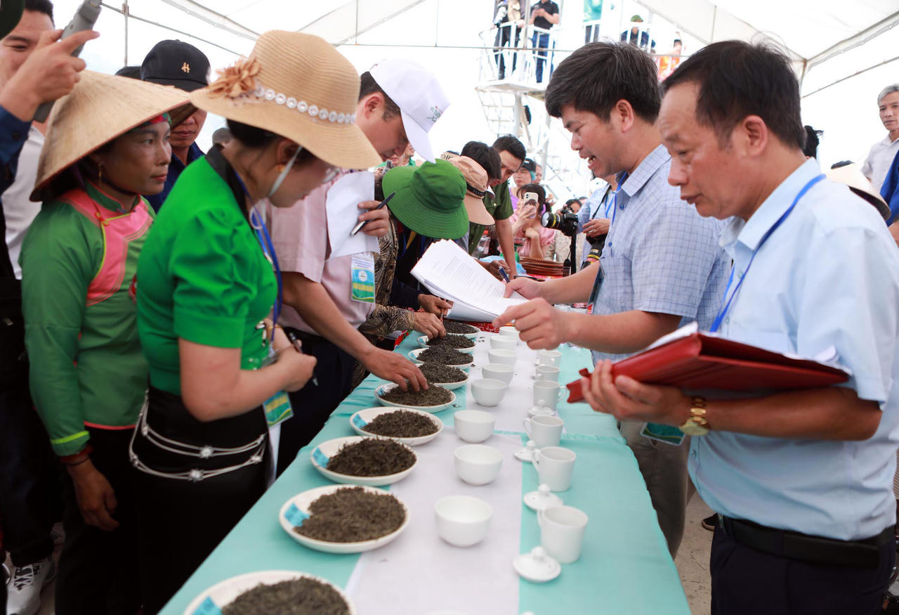 Sơn nữ Lai Châu khoe tài trong Lễ Hội Trà