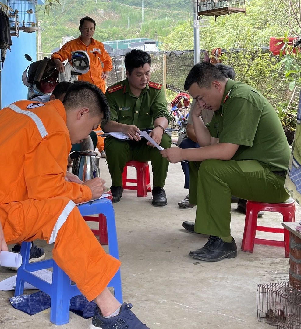 Trộm cắp hàng nghìn số điện để chiếu sáng trồng hoa