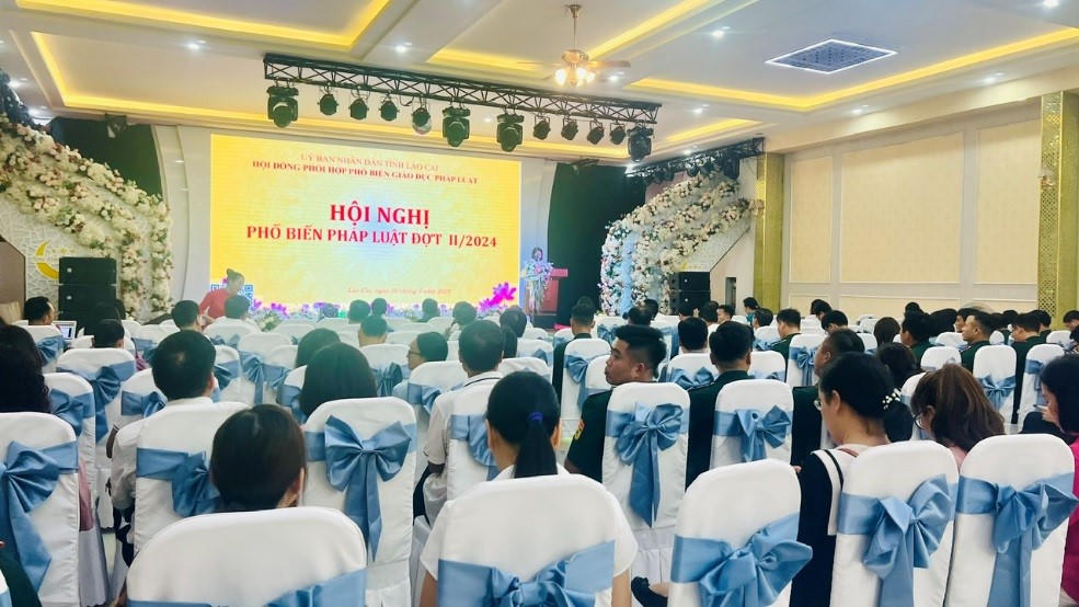 Lào Cai tổ chức Hội nghị phổ biến pháp luật đợt II/2024
