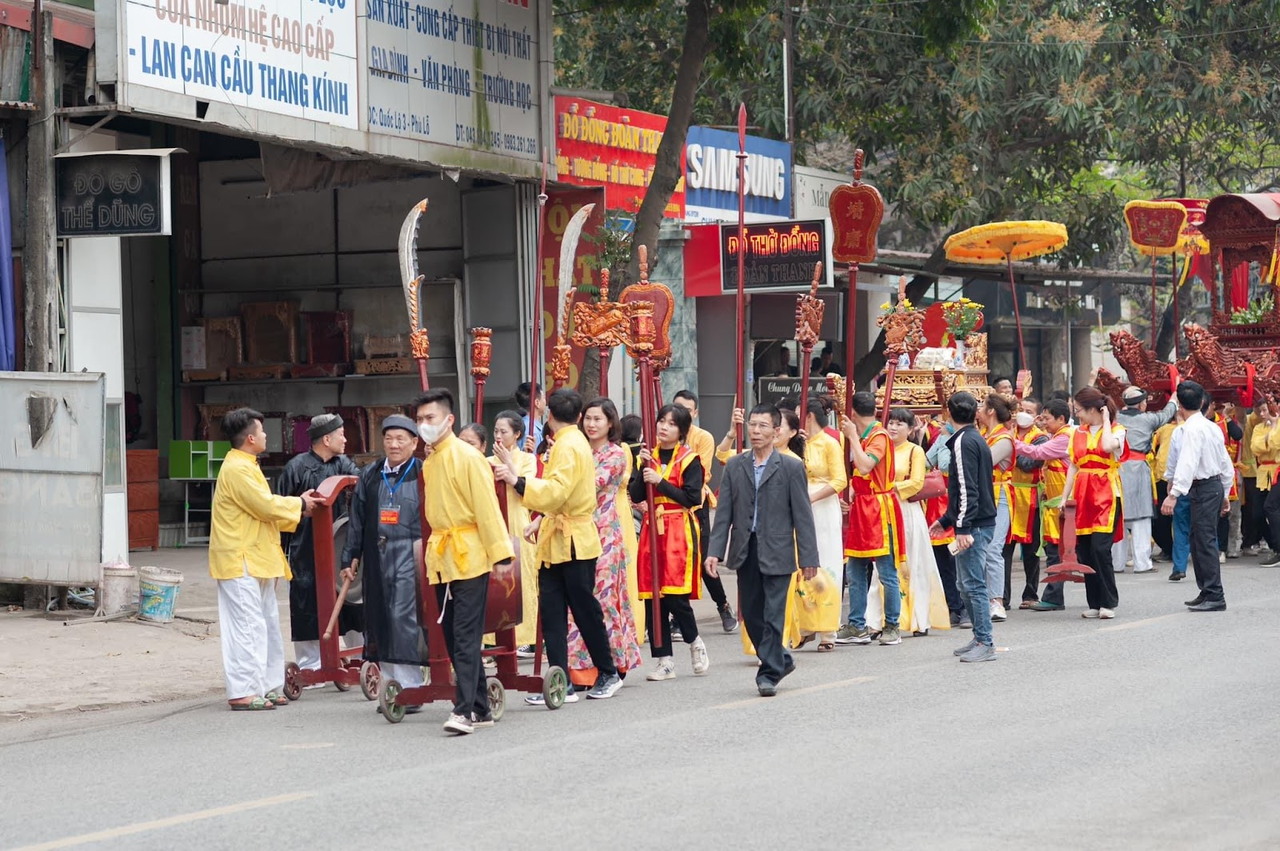 Lễ rước kiệu hội đền Tam Tổng - Tín ngưỡng văn hóa lưu truyền ngàn đời