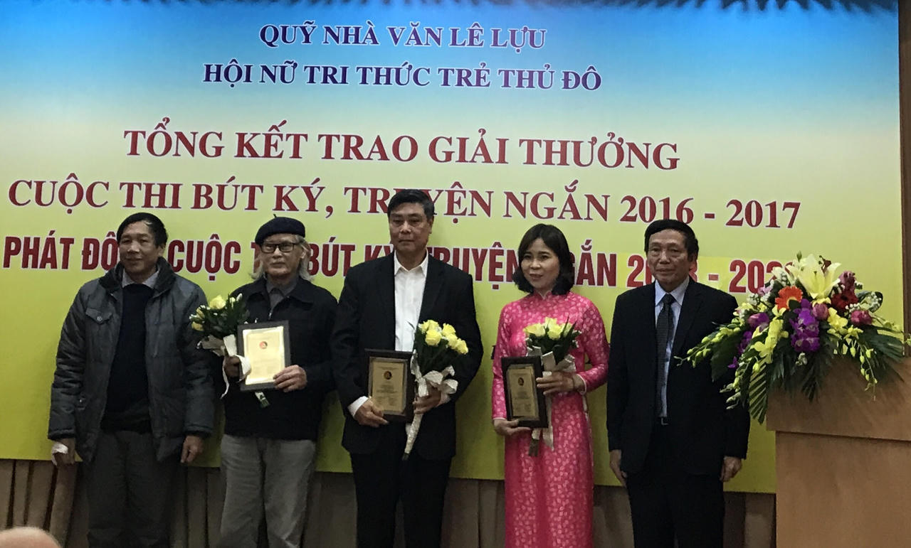 Quỹ nhà văn Lê Lựu trao giải truyện ngắn và ký xuất sắc