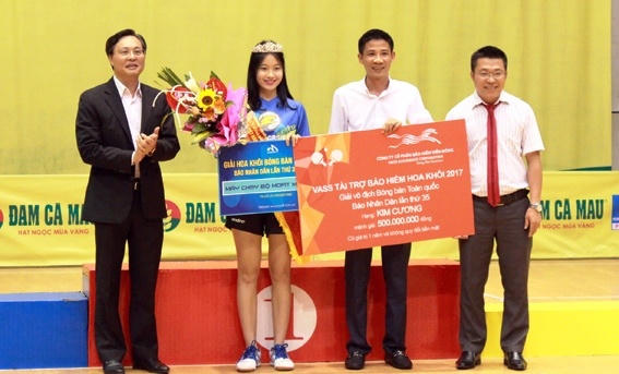 Đi tìm hoa khôi bóng bàn toàn quốc báo Nhân dân