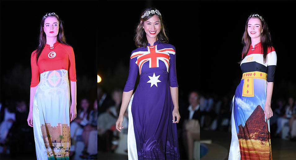 Dàn sao 'khủng' dự show áo dài Việt tại Cannes