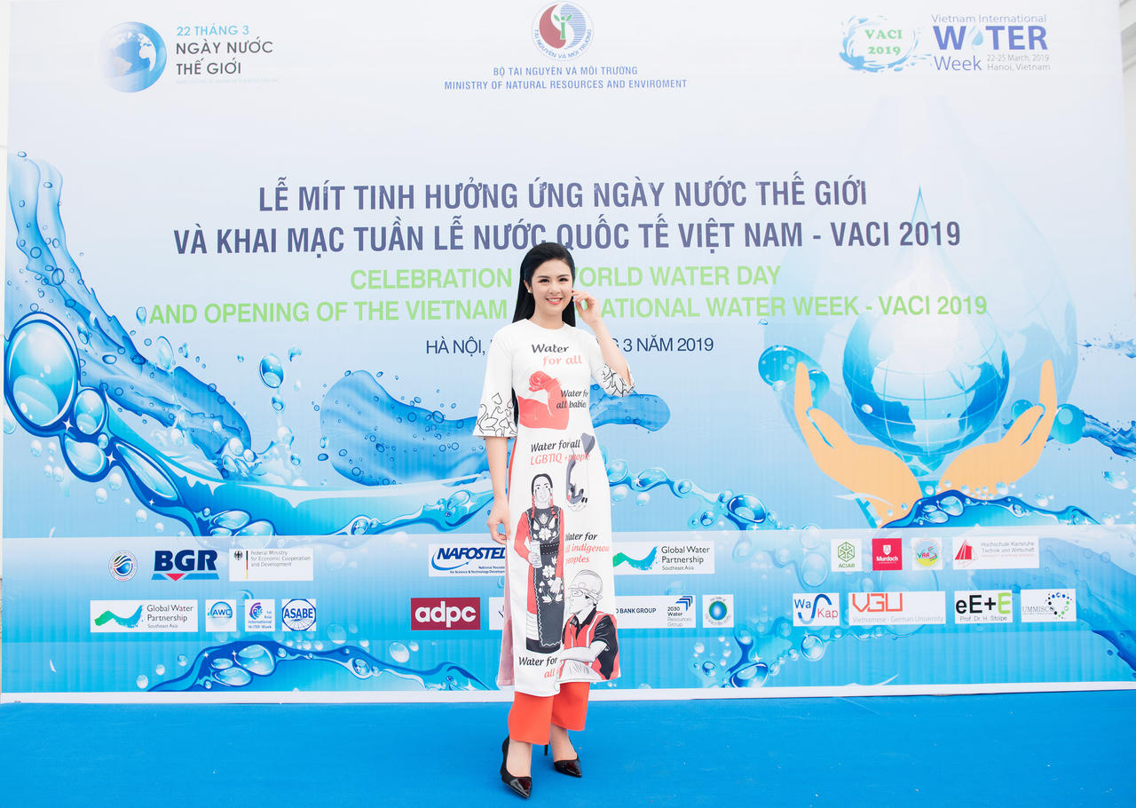Ngọc Hân trở thành đại sứ của Ngày nước thế giới 2019