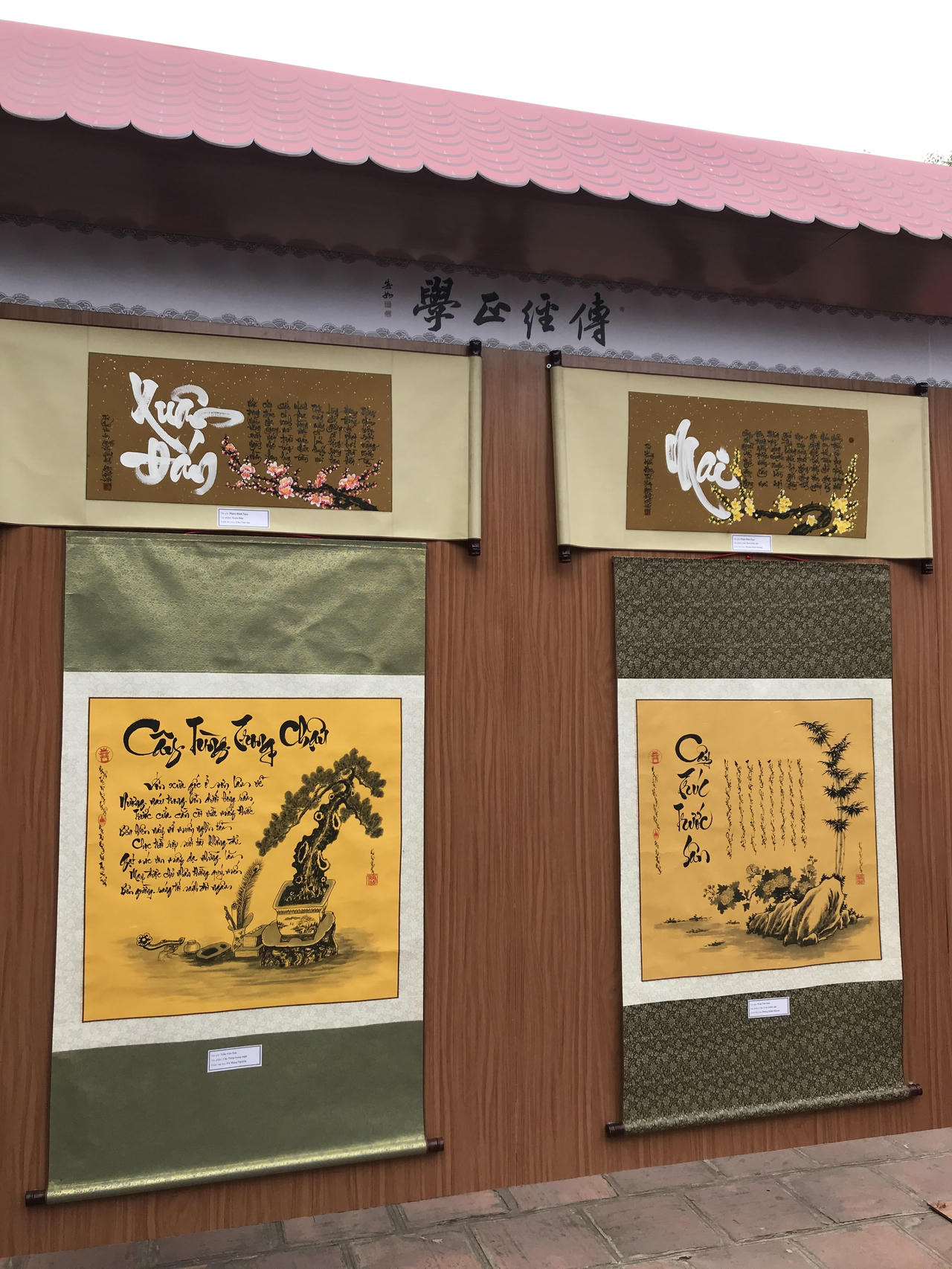 100 tác phẩm thư pháp “Truyền kinh chính học“