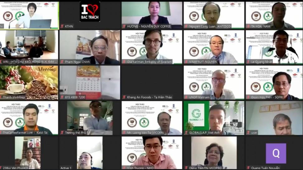 Ngành cà phê và rau quả thân thiện với môi trường