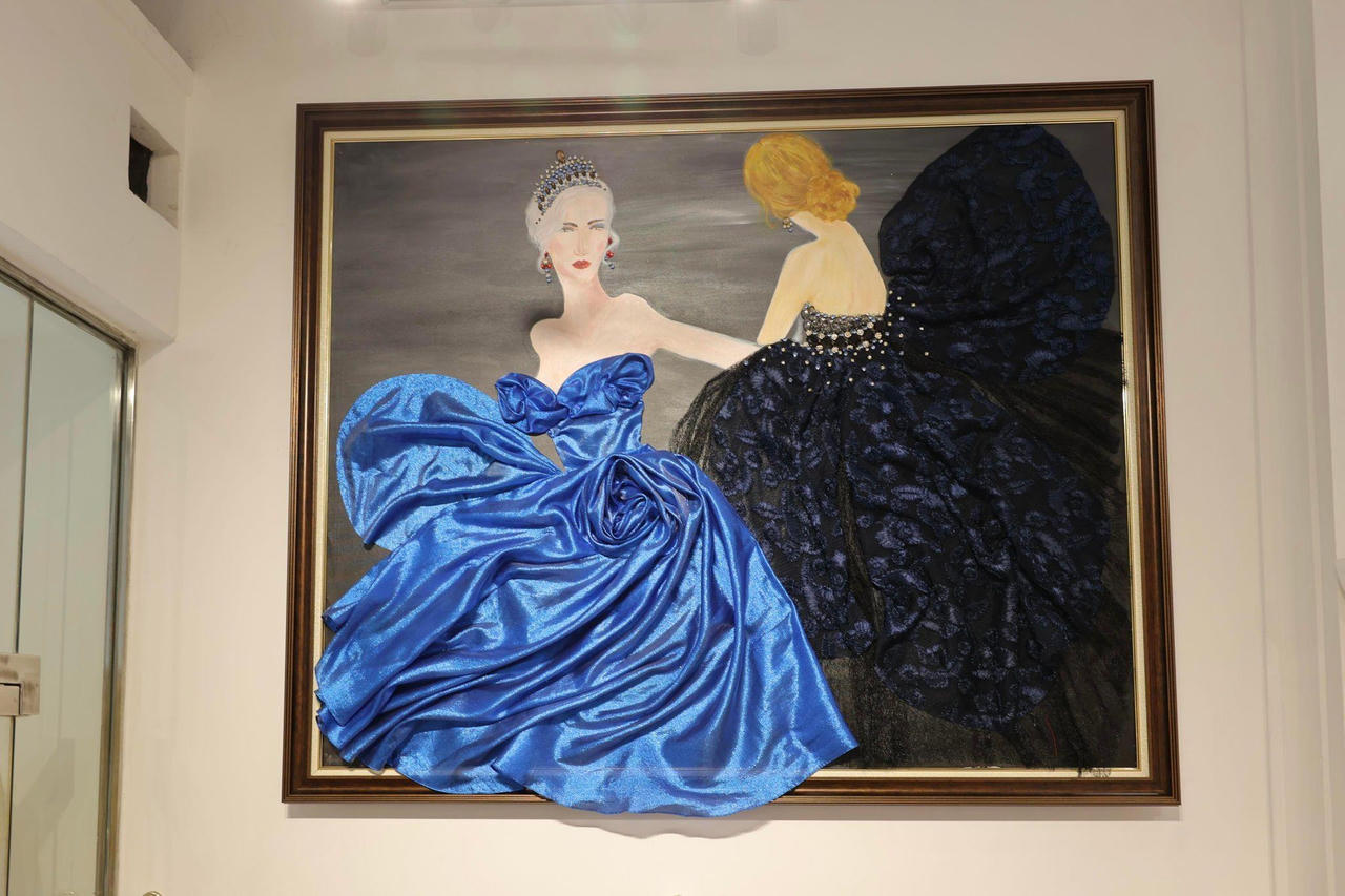 Độc đáo khi kết hợp thời trang và hội họa