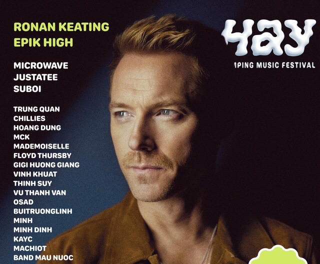 Epik High và Ronan Keating sẽ biểu diễn tại HAY FEST 2023