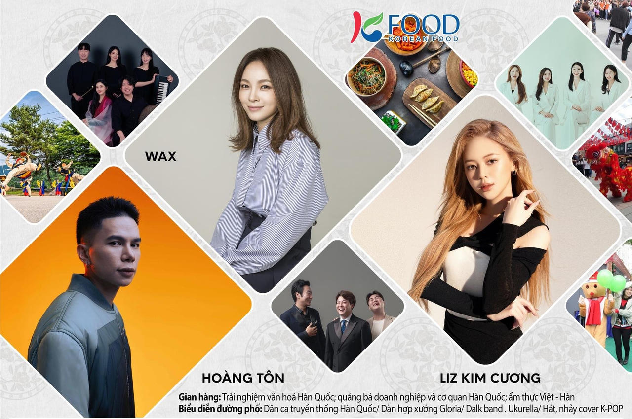 Thưởng thức điệu múa Nongak tại “Con đường văn hoá hữu nghị Việt-Hàn”