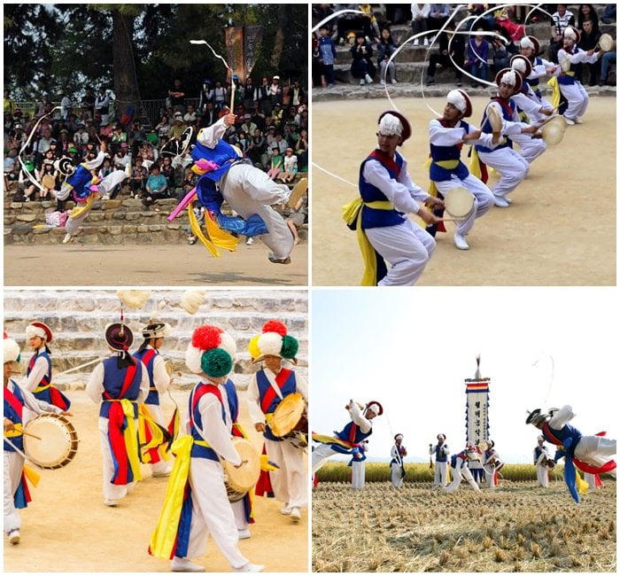 Thưởng thức điệu múa Nongak tại “Con đường văn hoá hữu nghị Việt-Hàn”