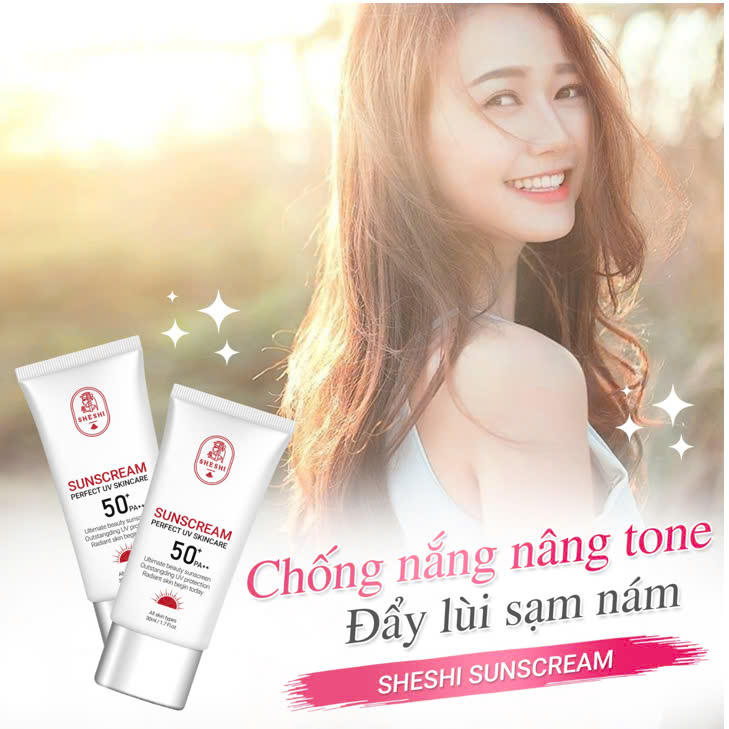Make-up tối giản chỉ 1 bước với Kem chống nắng nâng tone SheShi SunCream