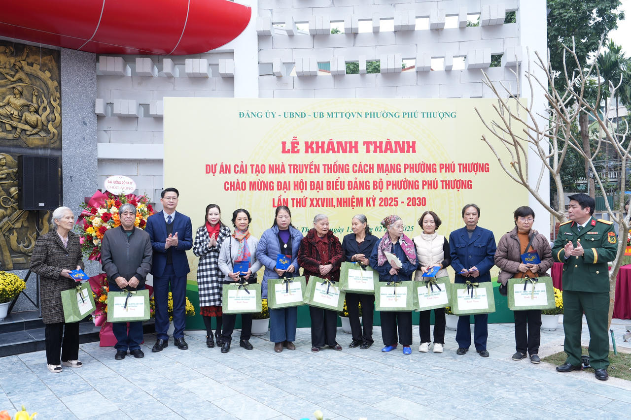 Khánh thành Dự án cải tạo nhà truyền thống cách mạng phường Phú Thượng