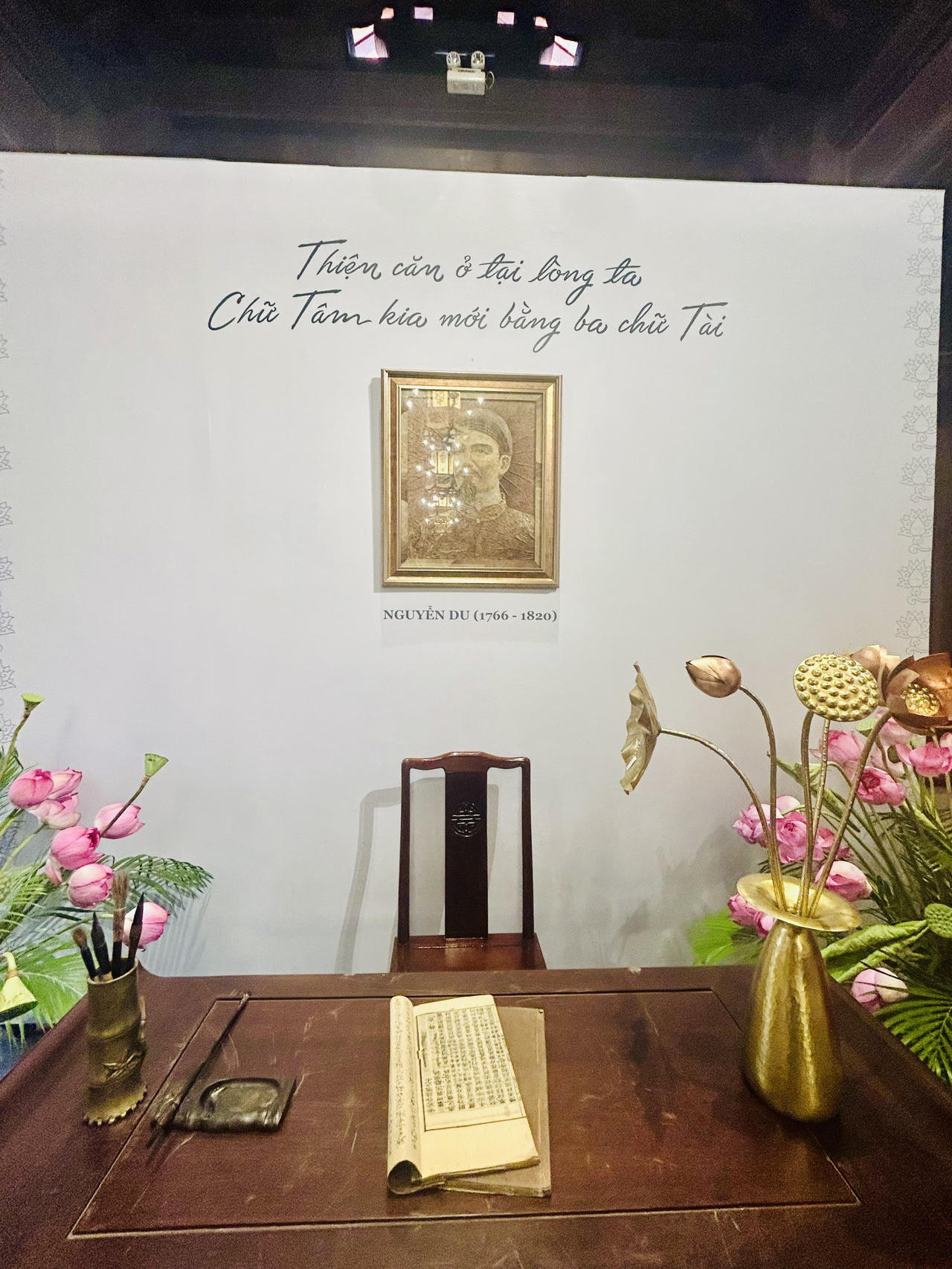 32 tác phẩm thư pháp tại “Không gian văn hóa sen và Kiều”