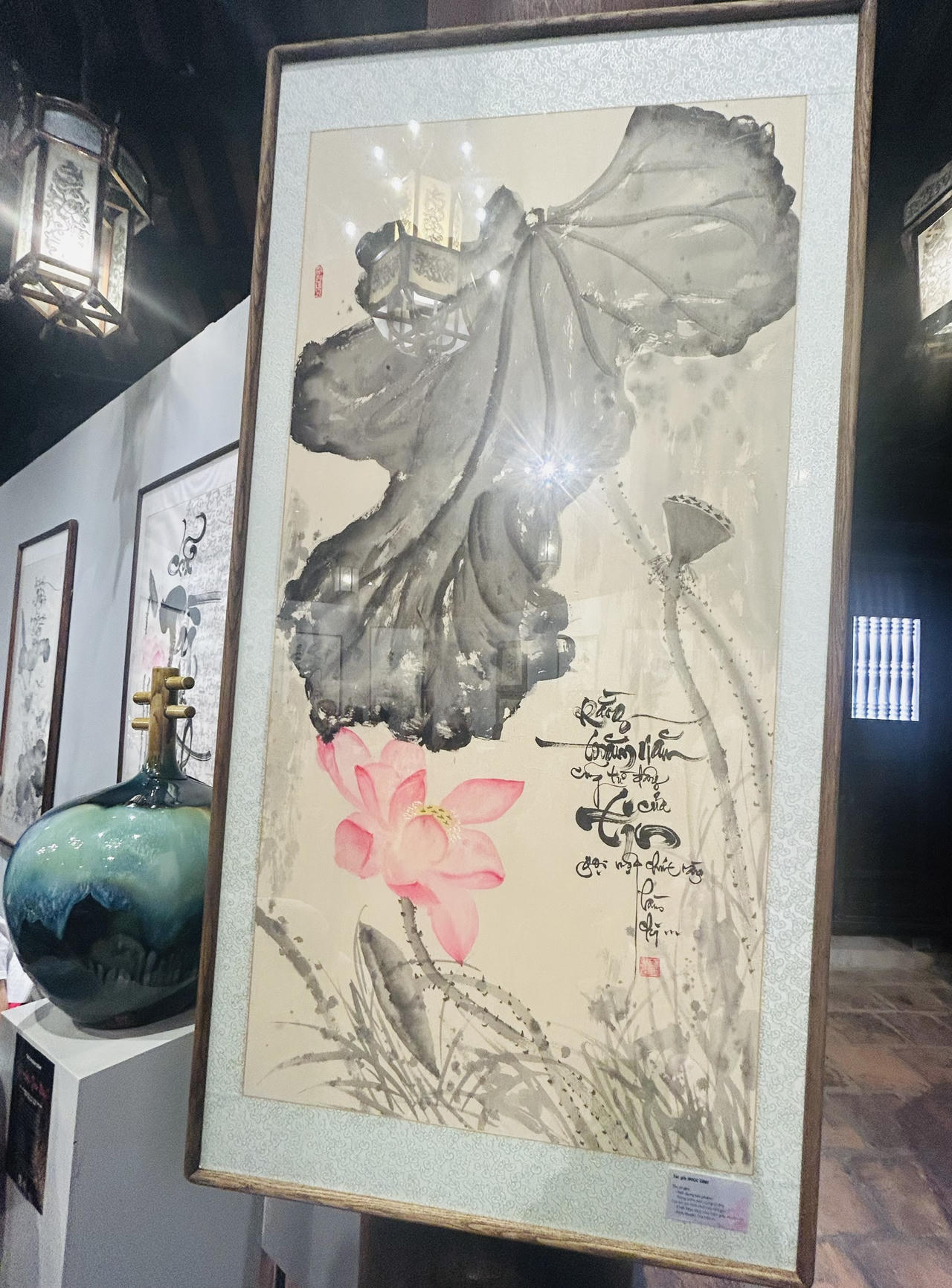 32 tác phẩm thư pháp tại “Không gian văn hóa sen và Kiều”