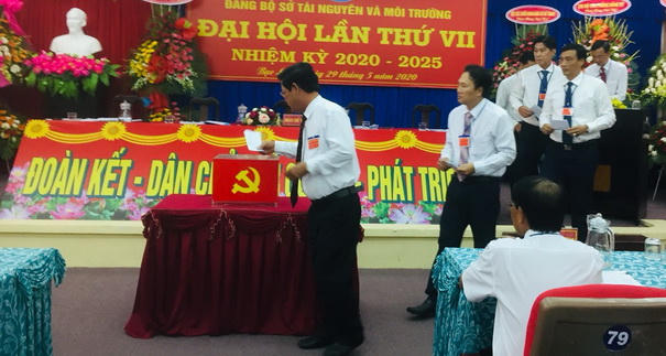 Sở Tài nguyên và Môi trường Bạc Liêu tổ chức thành công Đại hội Đảng bộ nhiệm kỳ 2020-2025