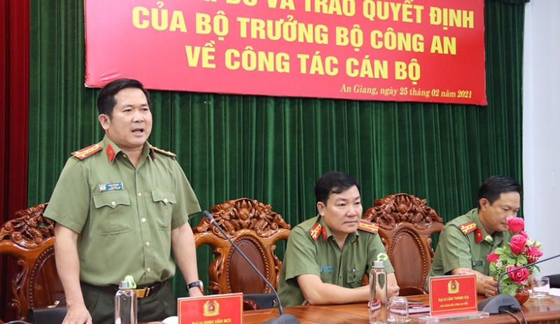 Công bố và trao Quyết định bổ nhiệm Phó Giám đốc Công an tỉnh An Giang