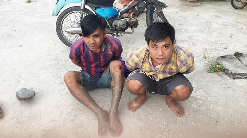 Tóm gọn hai đối tượng dùng xe không biển kiểm soát đi trộm