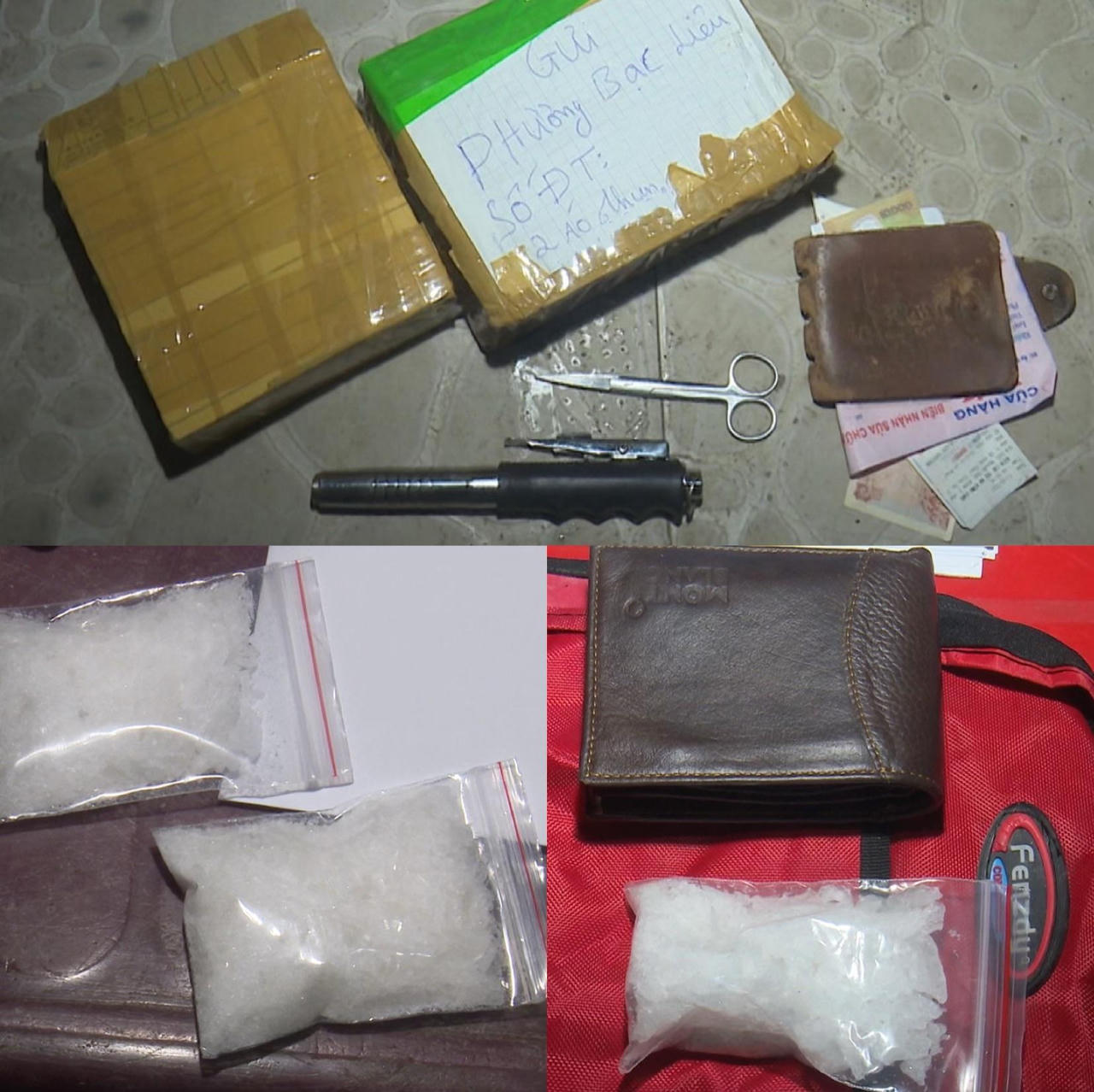 "Ngụy trang" ma túy thành áo thun gửi xe khách để đi tiêu thụ